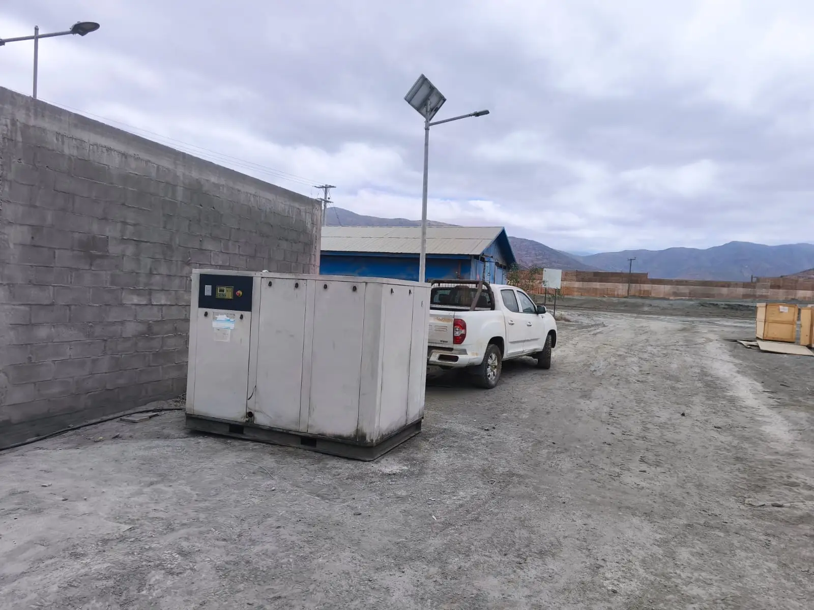Trabajo en terreno Vital Airpower — compresor industrial